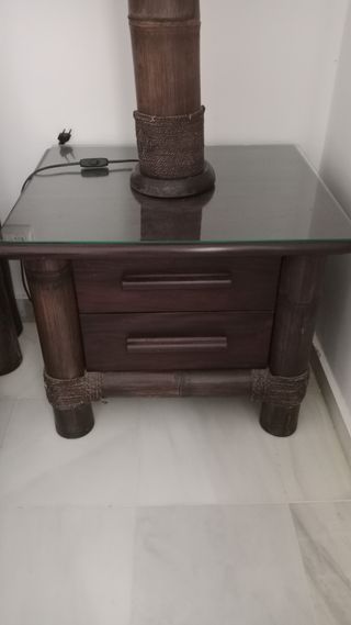 Dormitorio completo estilo bambú
