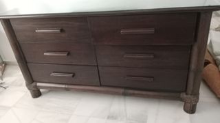 Dormitorio completo estilo bambú