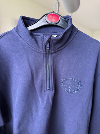 Camisola H&M azul marinho com fecho