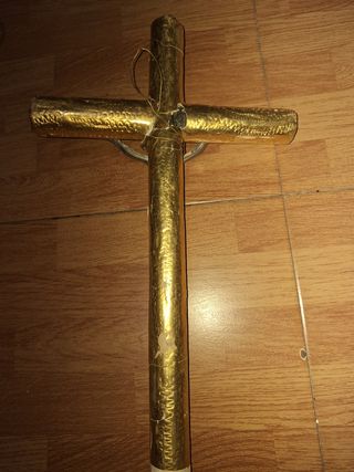 Cruz Vintage Metal, Madera y Escayola