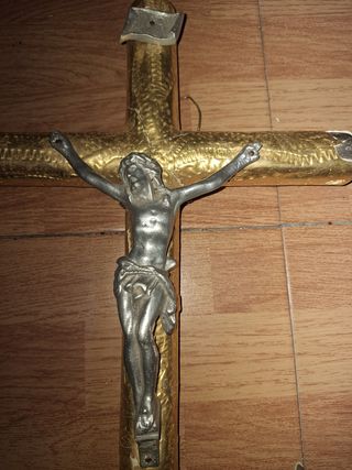 Cruz Vintage Metal, Madera y Escayola