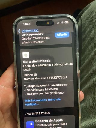 iPhone 16 Verde 256GB con 1 año de garantía
