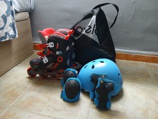 Patines y equipo de protección infantil