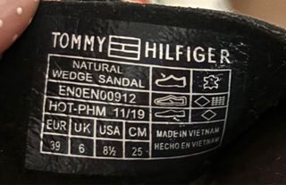 Sandalias cuña Tommy Hilfiger negras