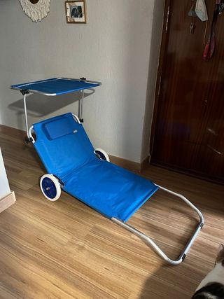 Silla/Hamaca Azul con Ruedas