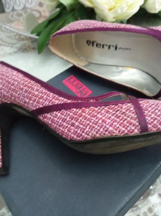 Zapatos Eferri Rosa y Morado