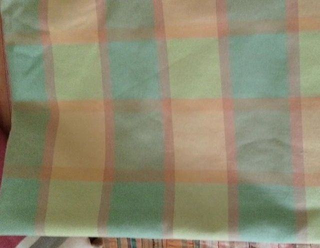 Tela para mantel a cuadros