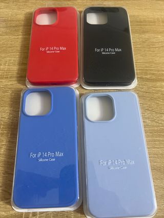 Pack 4 fundas silicona IPhone 14 Pro Max NUEVAS