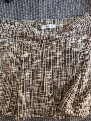 Traje tweed beige y marrón