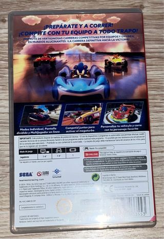 Juego Nintendo Switch Team Sonic Racing