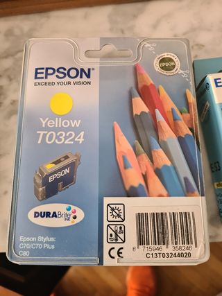 Cartucho Tinta Epson Cyan T0322