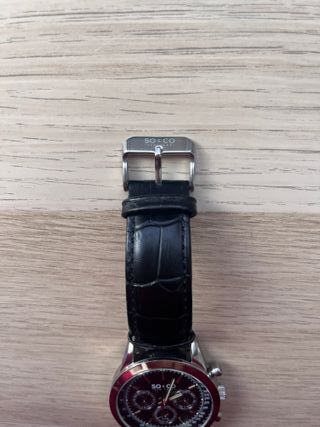Reloj SO&CO New York Hombre Negro/Plata
