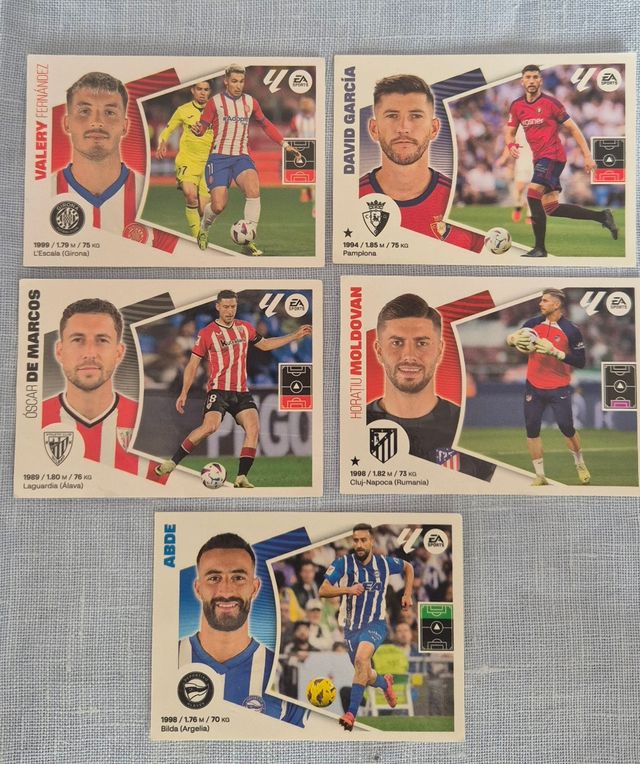 5 cromos Liga 2024-25