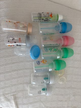 Esterilizador Chicco+biberones para leche es regal