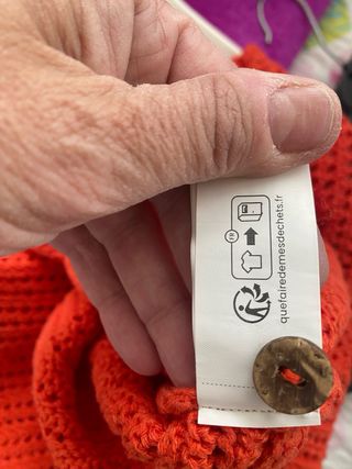 Jersey Oversize Crochet Naranja