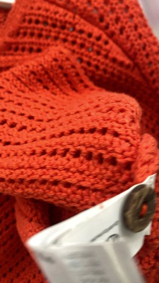 Jersey Oversize Crochet Naranja