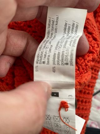 Jersey Oversize Crochet Naranja