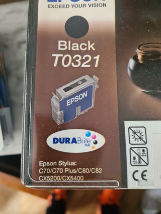 Cartucho Tinta Epson T0321 Negro para c70