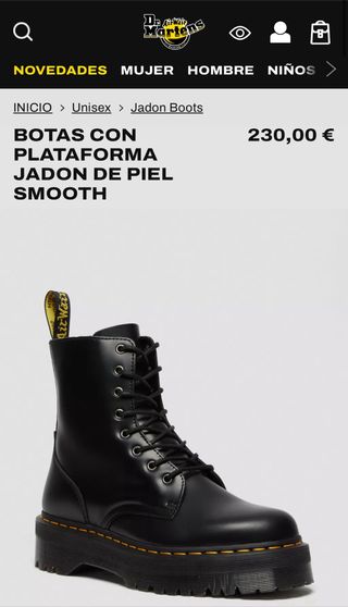 Botas Dr. Martens Jadon Negras