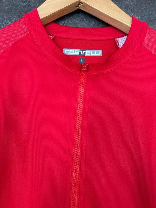 Maillot Ciclismo Castelli Talla L Rojo