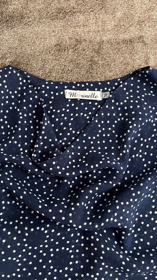 Summer dress made of thin fabric with a belt.