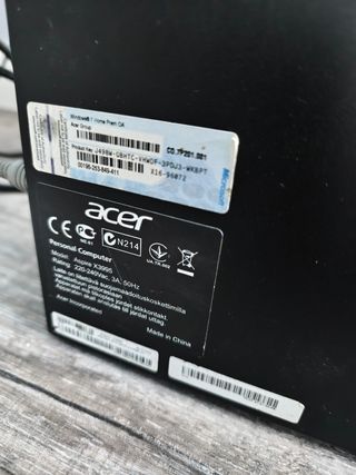 Acer Aspire X3995 PC Intel i5 Windows 10 pro