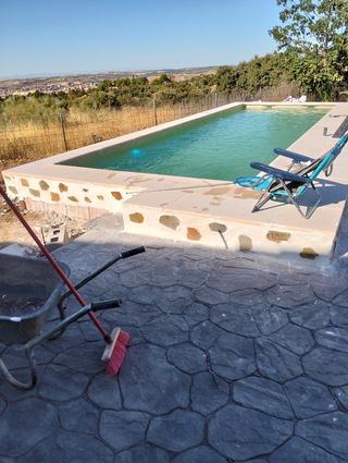 Piscina de hormigón proyectado