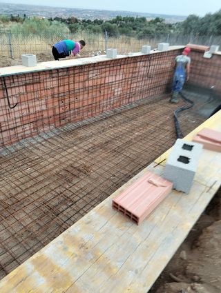 Piscina de hormigón proyectado