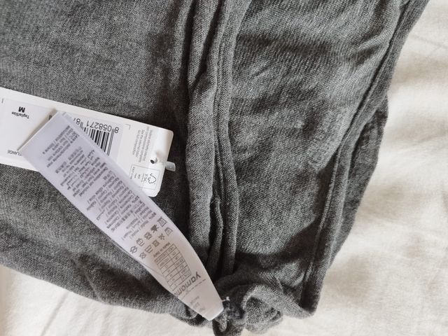 Yamamay Maglia Scollo a Barchetta Grigia Taglia M