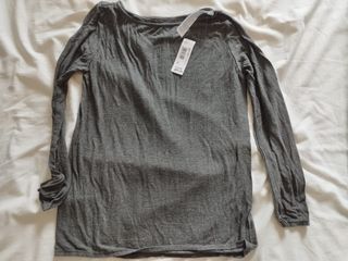 Yamamay Maglia Scollo a Barchetta Grigia Taglia M