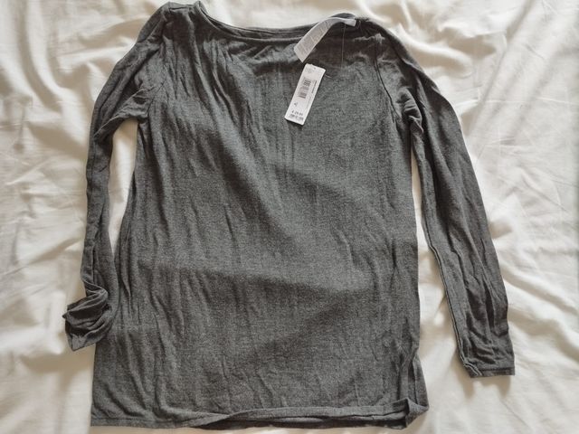 Yamamay Maglia Scollo a Barchetta Grigia Taglia M