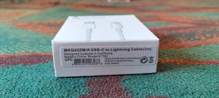 CABLE CARGADOR ,IPHONE IPAD AIRPODS ORIGINAL 2m