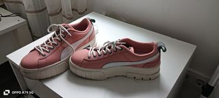 Zapatillas Puma rosas y blancas