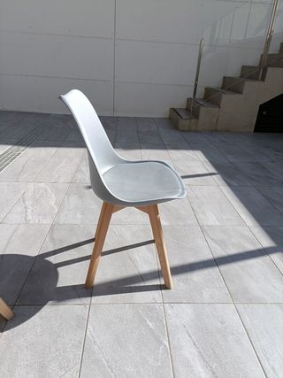Set di 2 sedie nordiche grigie