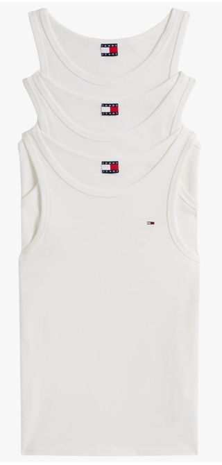 3 Camisetas sin mangas Tommy Hilfiger Blancas