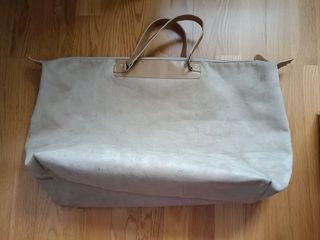 Bolsa de viaje beige