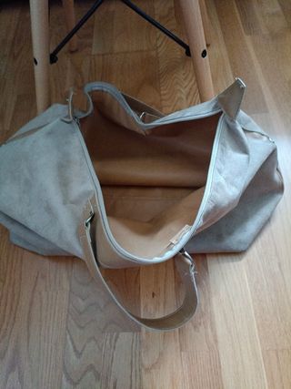 Bolsa de viaje beige