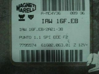 Centralita del motor Fiat IAW16FEB2A2138 7795574 6160206301Z 61602.063.0