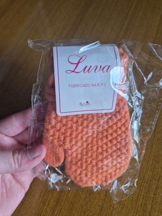 Luvas de criança laranja