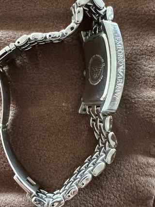 Reloj Emporio Armani Negro y Plateado