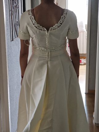 Vestido de Novia blanco roto