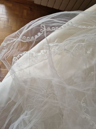 Vestido de Novia blanco roto