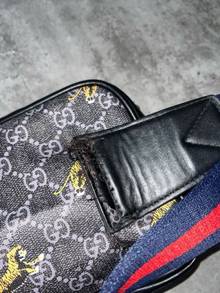 Bandolera Gucci Negra con Tigres