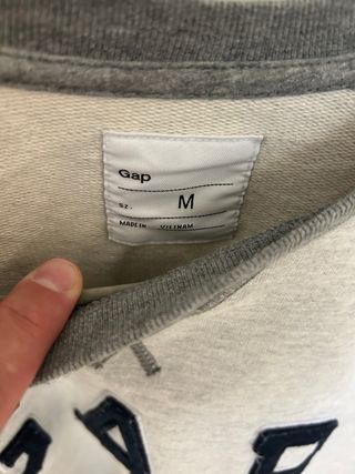 Sudadera GAP Gris y Blanca