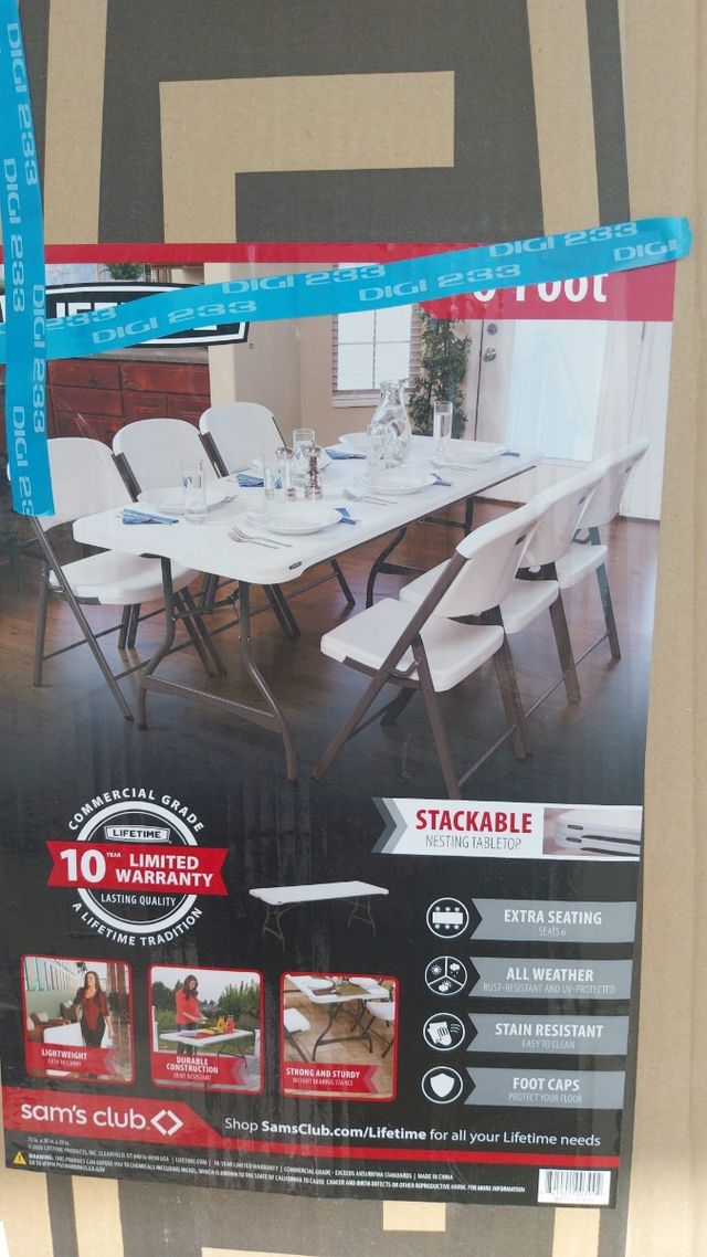 Mesa Plegable Lifetime Blanca