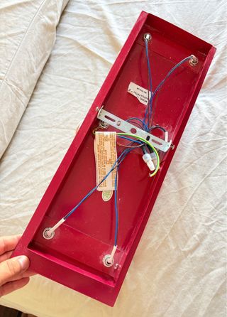 Plafoniera 6 faretti led direzionali metallo rosso