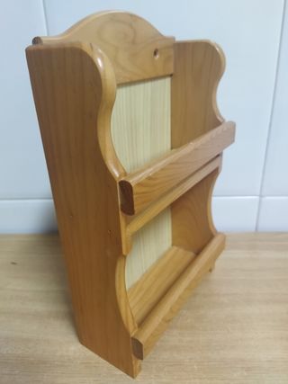 Especiero de madera antiguo REBAJADO