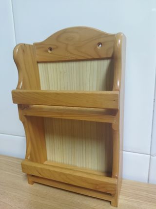Especiero de madera antiguo REBAJADO