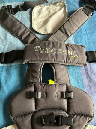 Mochila portabebés Jane gris con dibujo