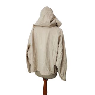 Zara/ Cortavientos oversize beige con capucha T:S